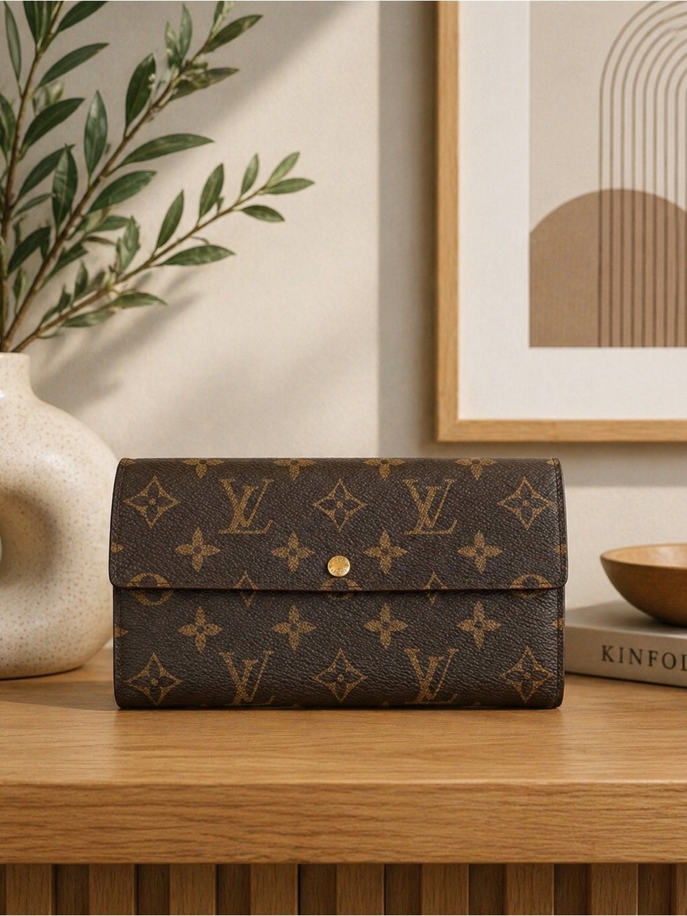 Louis Vuitton Monogram Bifold Long Sarah Wallet